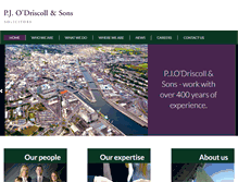 Tablet Screenshot of pjodriscoll.ie